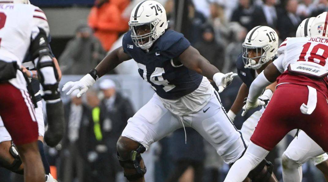 Jets Trade Down One Slot to No. 11, Take Penn State T Olu Fashanu as Their 1st Pick of Draft