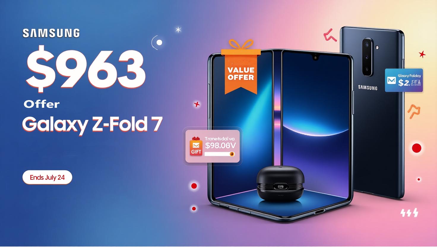 Samsung is offering a $963 Offer on the Galaxy Z Fold 7!