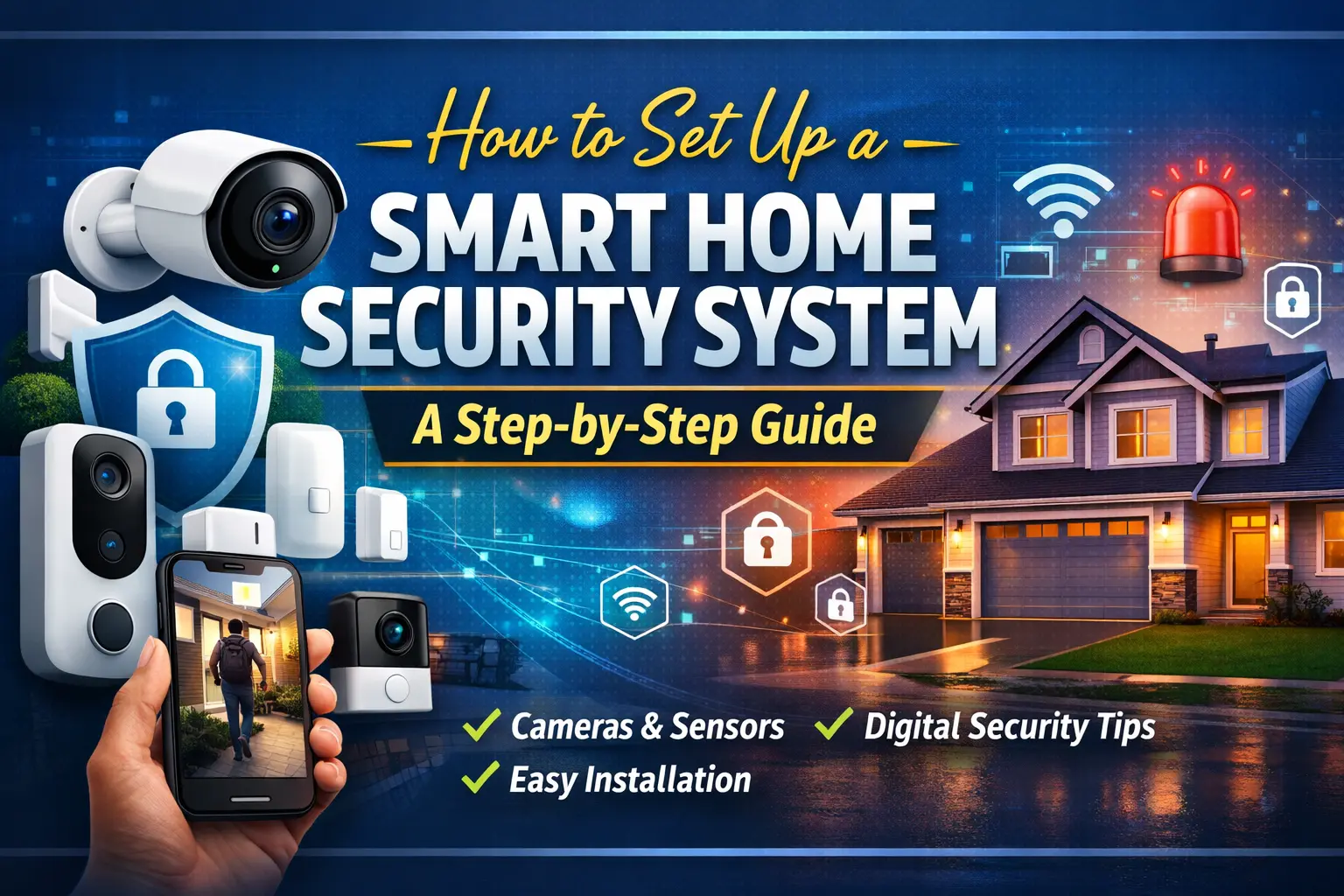 How to set up a smart home security system step by step