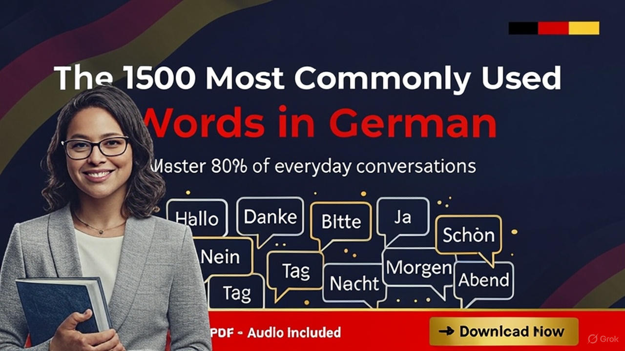 the 1500 Most Commonly Used German Words
