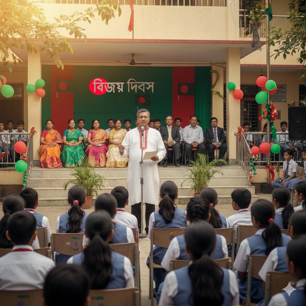 বিজয় দিবসের শিক্ষকের সংক্ষিপ্ত বক্তব্য